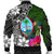 Guam Men Bomber Jacket - Turtle Plumeria Banana Leaf - Polynesian Pride