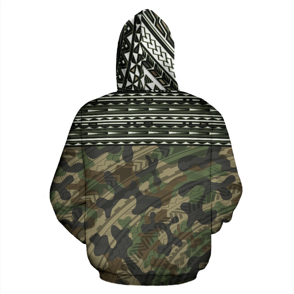 Poly All Over Hoodie Polynesian Army - Polynesian Pride