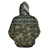 Poly All Over Hoodie Polynesian Army - Polynesian Pride