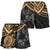 Tonga Polynesian Shorts (Women) - Golden Turtle - Polynesian Pride