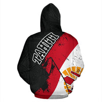 Tahiti Zip up Hoodie Tahiti Flag Grunge Special A02 - Polynesian Pride