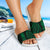 Kanaka Map Tribal Slide Sandals Green White - Polynesian Pride