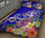 Tonga Quilt Bed Set - Turtle Plumeria (Blue) - Polynesian Pride