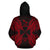 Wallis nd Futuna Polynesian ll Over Hoodie Map Red - Polynesian Pride