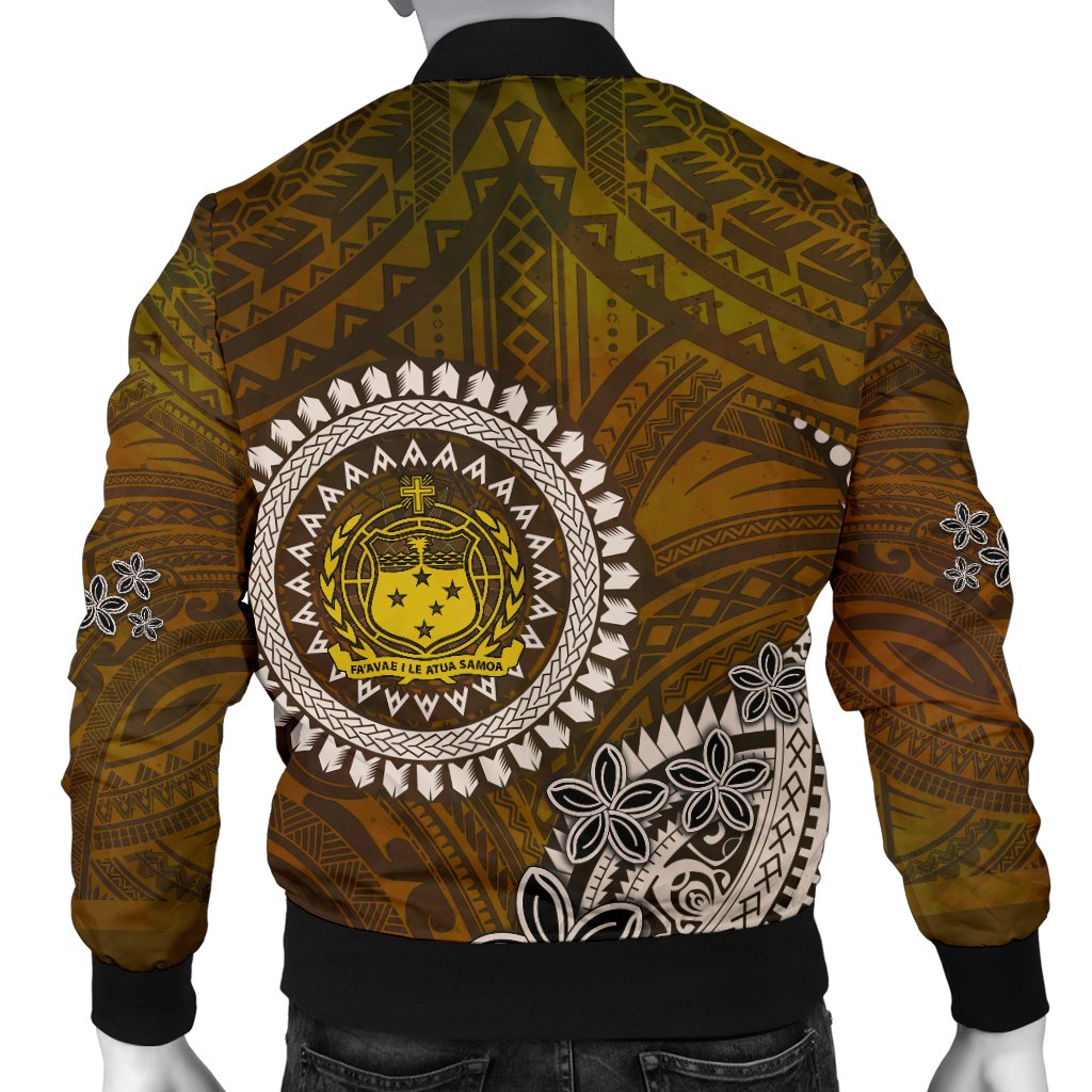 Samoa Custom Personalised Men's Bomber Jackets - Polynesian Boar Tusk - Polynesian Pride