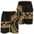 Chuuk Polynesian All Over Print Men's Short - Gold Version - Polynesian Pride