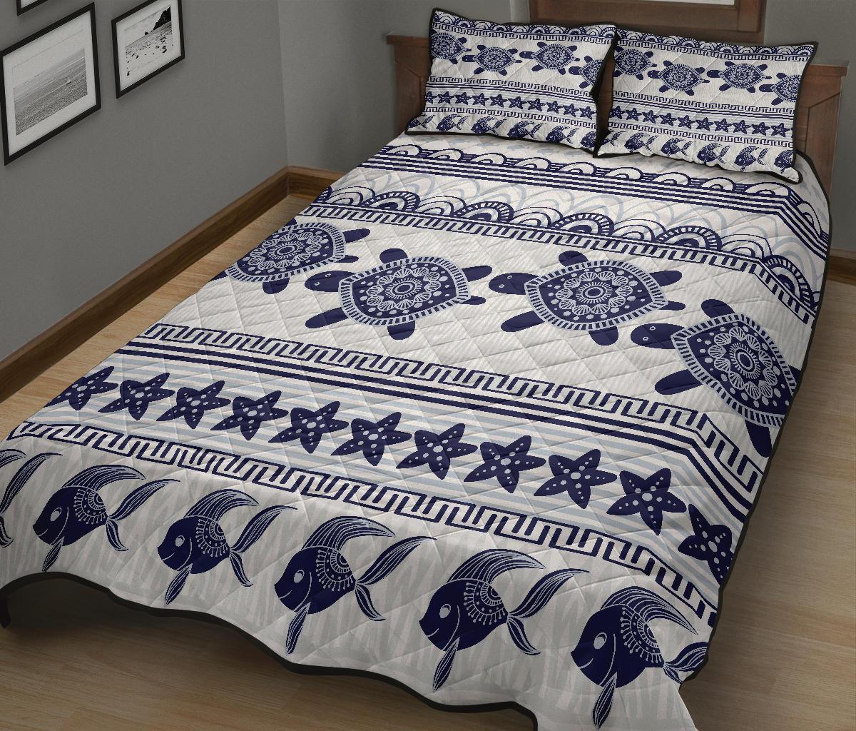 Hawaii Turtle Pattern - Quilt Bed Set AH - Polynesian Pride
