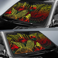 Tonga Auto Sun Shades Turtle Hibiscus Reggae - Polynesian Pride
