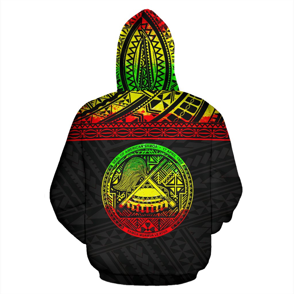 Samoa nd merican Samoa Polynesian ll Over Hoodie Reggae - Polynesian Pride
