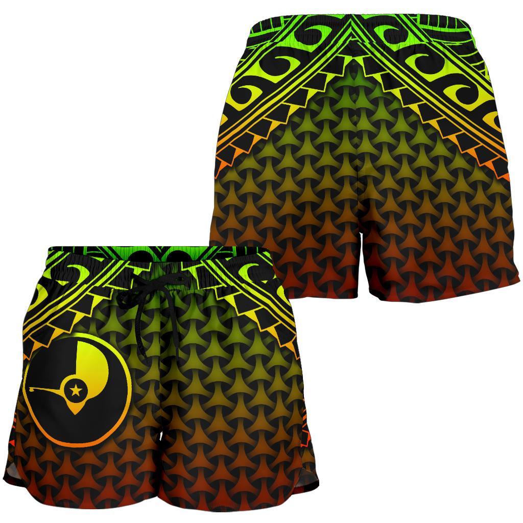 Polynesian Yap Women's Shorts - Reggae Vintage Polynesian Patterns - Polynesian Pride