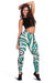 Polynesian Maori Ethnic Ornament Turquoise Hawaii Women's Leggings AH - Polynesian Pride