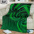 New Zealand Maori Mangopare Premium Blanket Polynesian - Green - Polynesian Pride