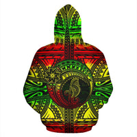 Seahorse Hoodie Polynesian Tattoo Reggae - Polynesian Pride