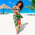 FSM Custom Personalised Sarong - Turtle Plumeria (Green) - Polynesian Pride