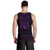 New Zealand Rugby Men's Tank Top Maori Haka - Silver Fern (Purple) - Polynesian Pride