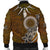 Cook Islands Men's Bomber Jacket - Polynesian Boar Tusk - Polynesian Pride