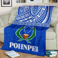 Pohnpei Premium Blanket - Micronesian Blue Version - Polynesian Pride