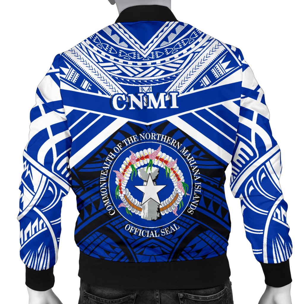 Northern Mariana Islands Rugby Men Bomber Jacket Spirit - CNMI - Polynesian Pride