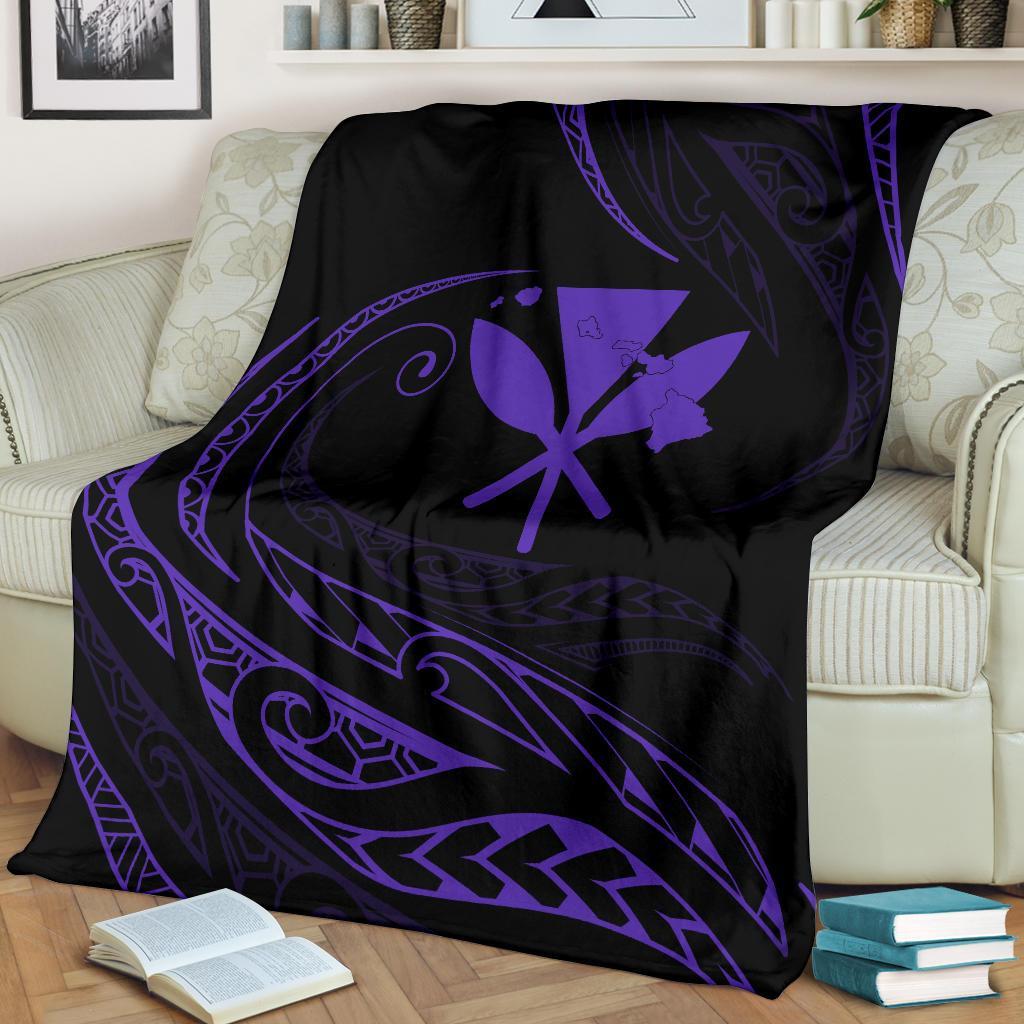 Kanaka Premium Blanket - Purple - Frida Style - Polynesian Pride