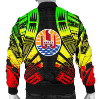 Tahiti Men Bomber Jackets - Polynesian Tattoo Reggae - Polynesian Pride