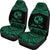 Tonga Polynesian Custom Personalised Car Seat Covers - Pride Green Version - Polynesian Pride