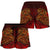 Samoa Women's Shorts - Red Shark Polynesian Tattoo - Polynesian Pride