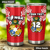 Tonga Rugby Tumbler Royal Style Tumbler 20oz Large Red - Polynesian Pride