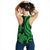 American Samoa Women's Racerback Tank - Green Tentacle Turtle - Polynesian Pride