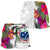 Samoa All Samoa Over Print Women's Shorts Hibiscus Polynesian White Pattern Women White - Polynesian Pride