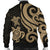 Chuuk Micronesian Men Bomber Jacket - Gold Tentacle Turtle - Polynesian Pride