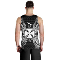 Wallis And Futuna Polynesian Men Tank Top Map Black - Polynesian Pride