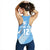 (Custom Personalised) Fiji Tapa Rugby Women Racerback Tank version Style You Win - Blue - Polynesian Pride