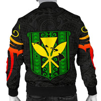 Hawaiian Kanaka Men's Bomber Jacket Hawaii Always In My Heart AH - Polynesian Pride