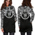 Niue Women Hoodie Dress - Niue Coat Of Arms Polynesian Black Color - Polynesian Pride