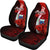 Samoa Polynesian Car Seat Covers - Coat Of Arm With Hibiscus - Polynesian Pride