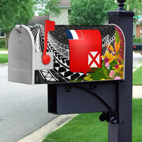 Wallis and Futuna Mailbox Cover - Tropical Flowers Style - Polynesian Pride