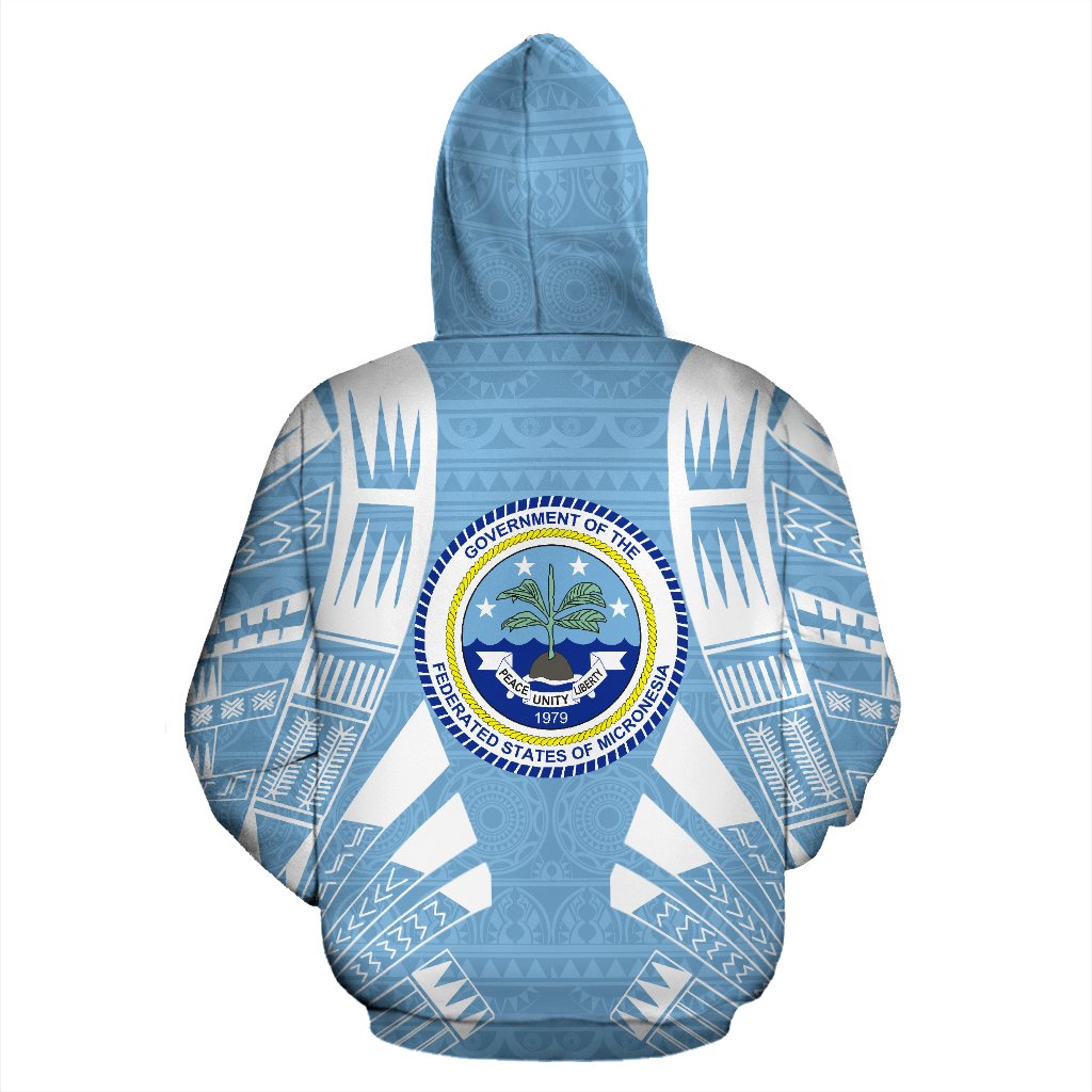 Seal of The Federated States of Micronesia All Over Hoodie Polynesian Tattoo Style - Polynesian Pride
