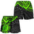 Cook Islands Polynesian Women's Shorts - Green Turtle - Polynesian Pride