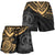 Vanuatu Polynesian Shorts (Women) - Gold Turtle - Polynesian Pride