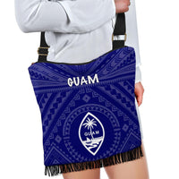 Guam Boho Handbag - Guam Seal With Polynesian Tattoo Style (Blue) - Polynesian Pride