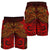 American Samoa Men's Shorts - Red Shark Polynesian Tattoo - Polynesian Pride