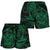 Polynesian Hawaii Women's Short - Green Turtle Tribal Women Green - Polynesian Pride