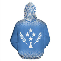 Kosrae All Over Hoodie Blue Fog Style - Polynesian Pride