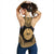 French Polynesia Women's Racerback Tank - Polynesian Chief Gold Version - Polynesian Pride