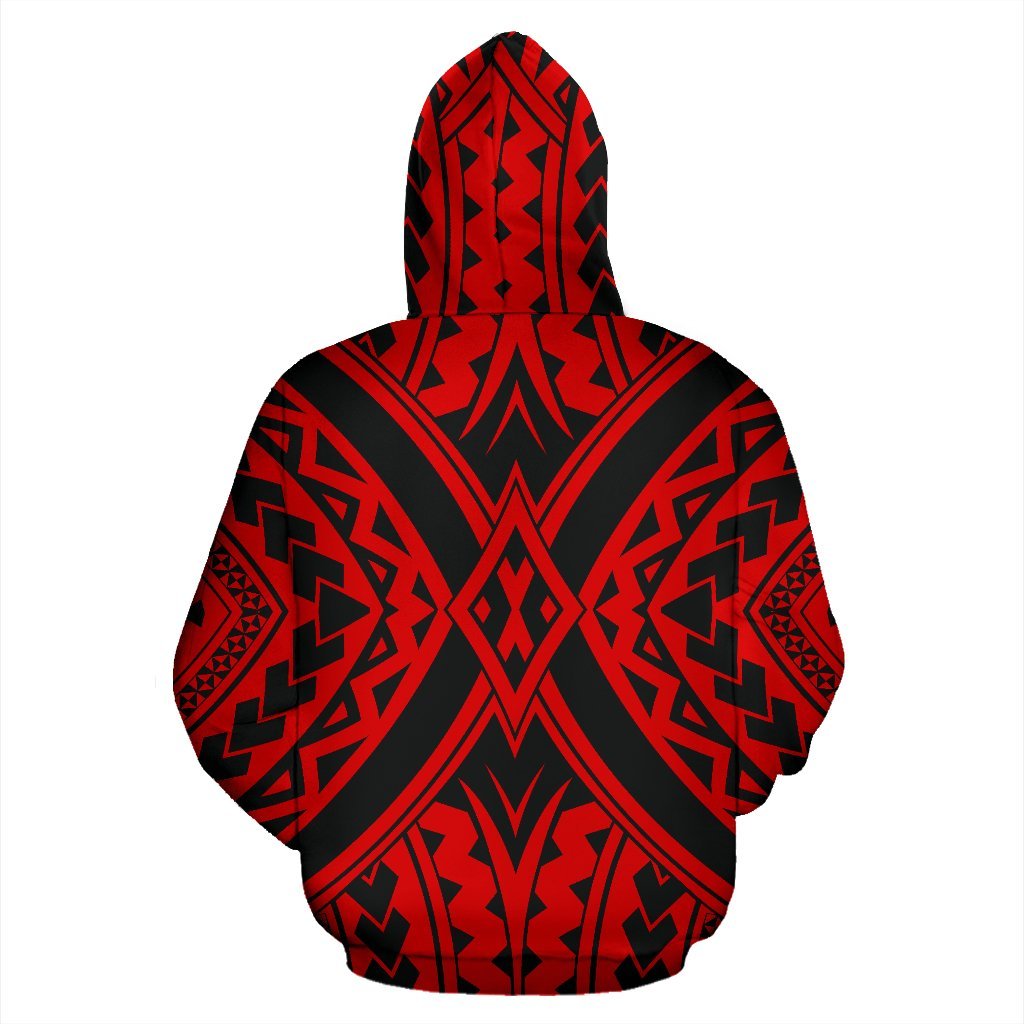 Hawaii Hoodie Polynesian Tradition Red Pullover - Polynesian Pride