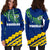 Tokelau Rugby Women Hoodie Dress Coconut Leaves - Polynesian Pride