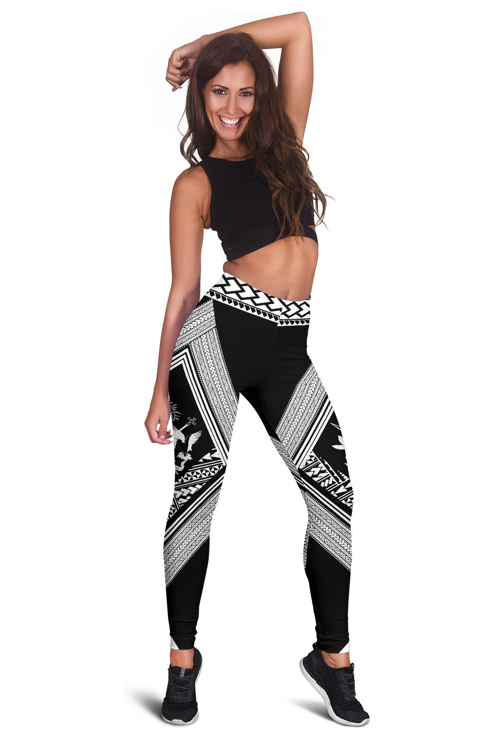 Cook Islands Leggings White - Polynesian Pride