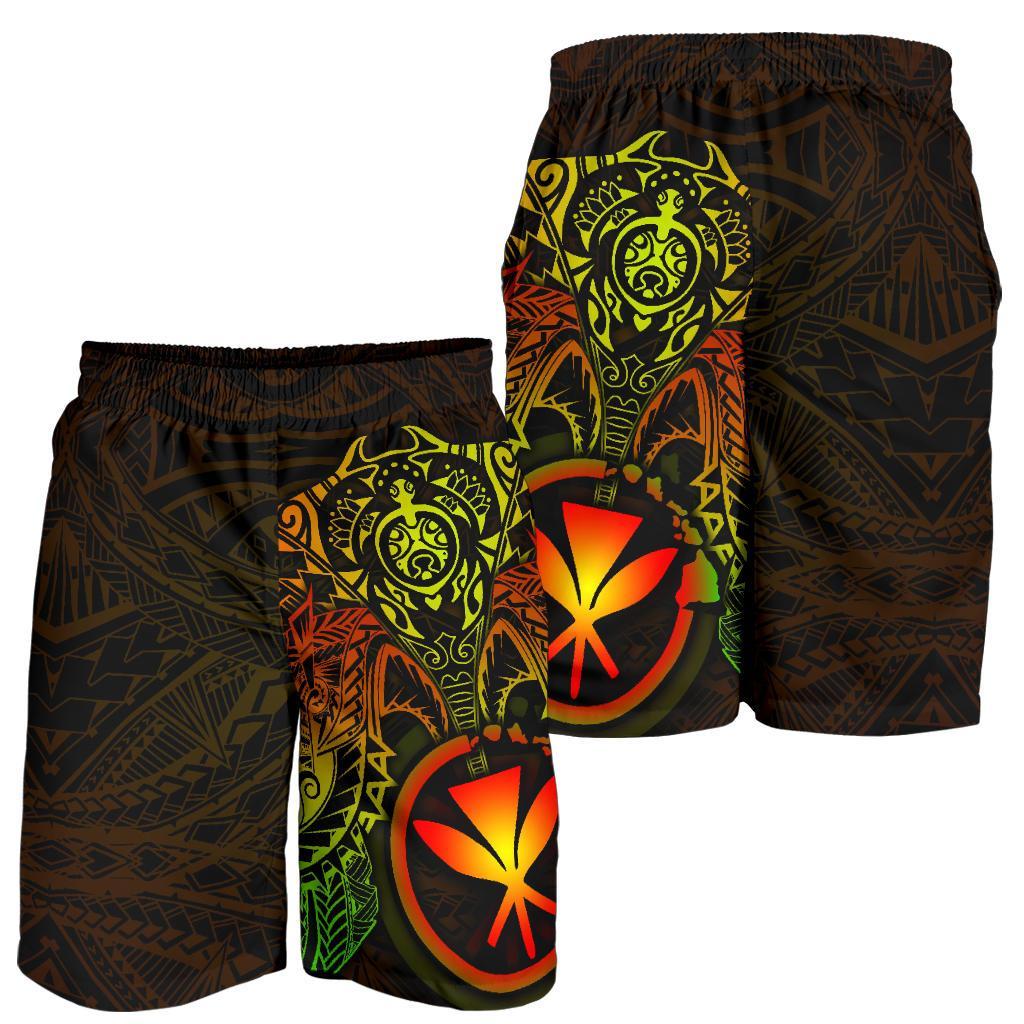 Polynesian Hawaii Shorts (Men) - Reggae Turtle Manta Ray - Polynesian Pride