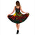 Yap Polynesian Midi Dress - Turtle Hibiscus Reggae - Polynesian Pride