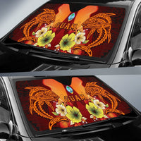 Guam Auto Sun Shade - Tribal Tuna Fish - Polynesian Pride